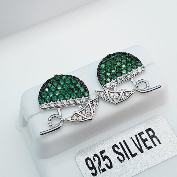 "925 Sterling Silver Cubic Zirconia Earrings, U19254804 - Picture 9 of 11